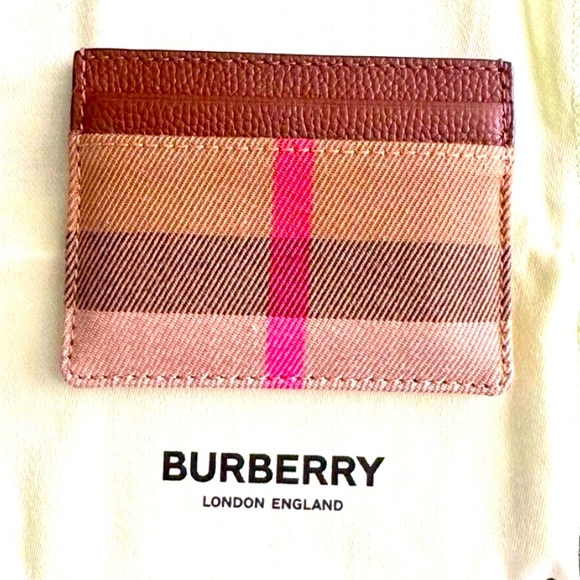 BURBERRY Sandon Canvas Check Slim Card Case NWT! - Picture 14 of 16